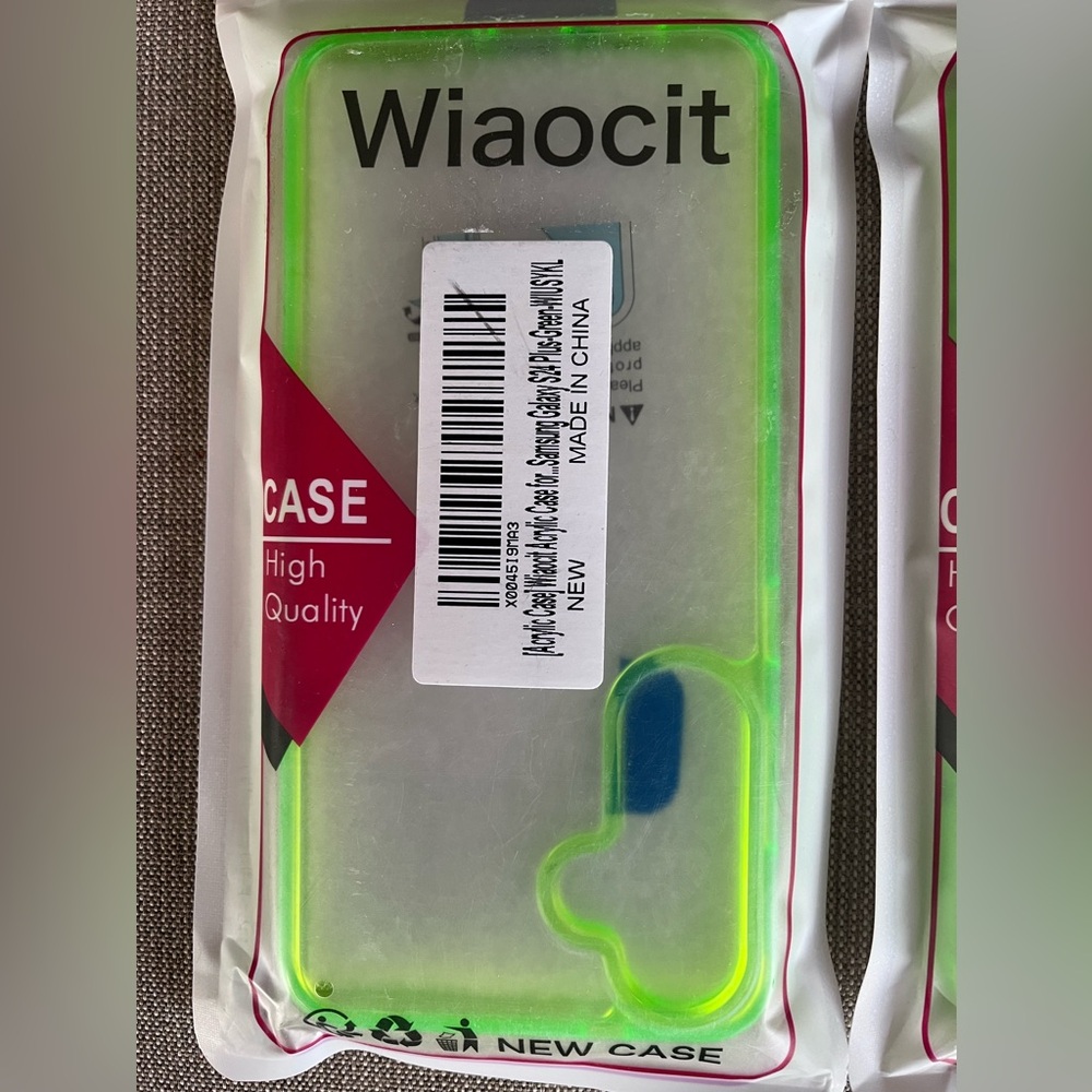 New Acrylic Neon Green Phone Case for Samsung Galaxy S24Plus